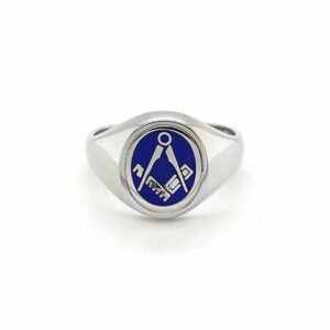 SILVER OVAL REVERSIBLE RING
