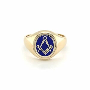 GOLD OVAL REVERSIBLE RING