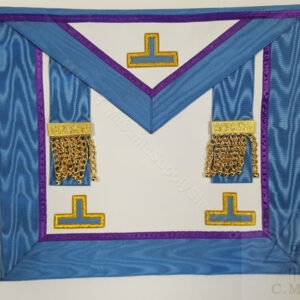 European Past Master Masons Apron Blue
